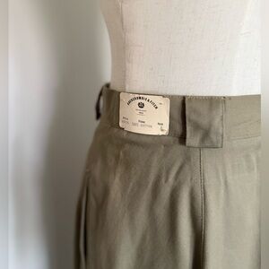 NWT vintage Americana 1980s Abercrombie & Fitch Khaki Pleated A-Line Skirt